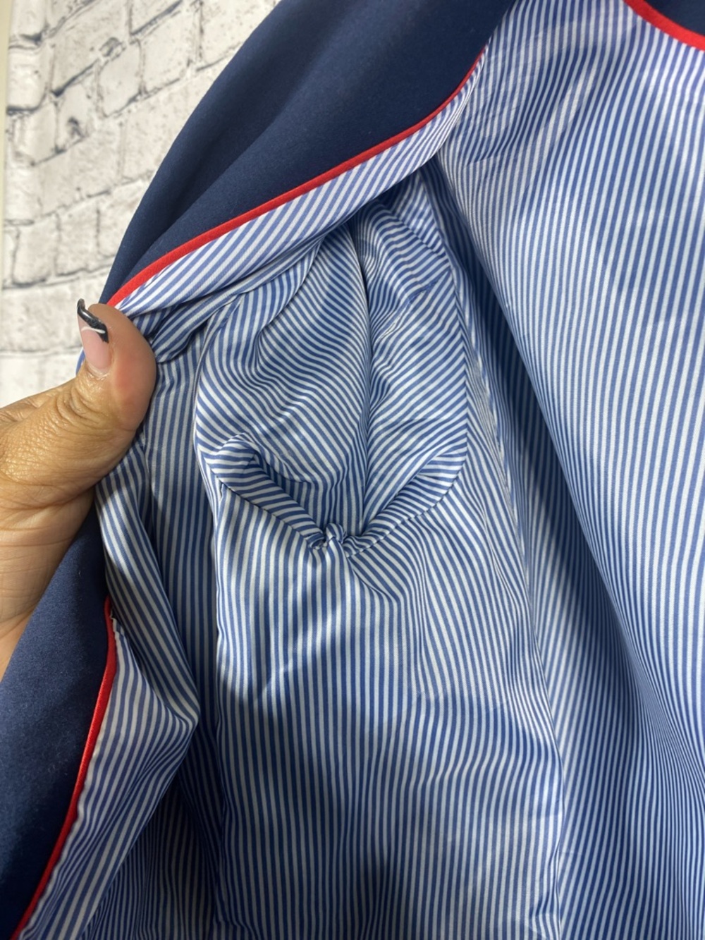 Tommy Hilfiger Navy Two-Button Tailored Women’s Blazer Size 6 - Picture 5 of 8